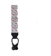 Trafalgar Men's Santa Claus Is Watching Silk Novelty Button End Suspenders