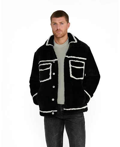 Furniq Uk Men's Ashton Shearling Jacket