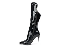 Women's Forbidden Stud Stiletto Calf Boots