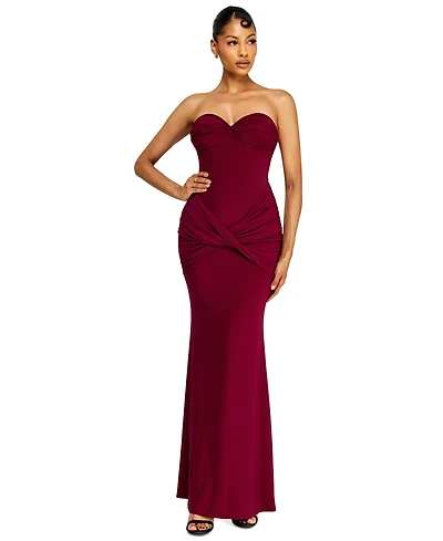 Alex & Sophia Juniors' Sweetheart-Neck Dress
