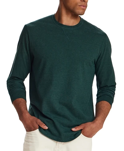 Weatherproof Vintage Mens' Microstripe Jersey Crewneck Shirt