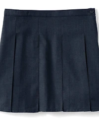 Lands' End Girls Box Pleat Skirt Top of Knee