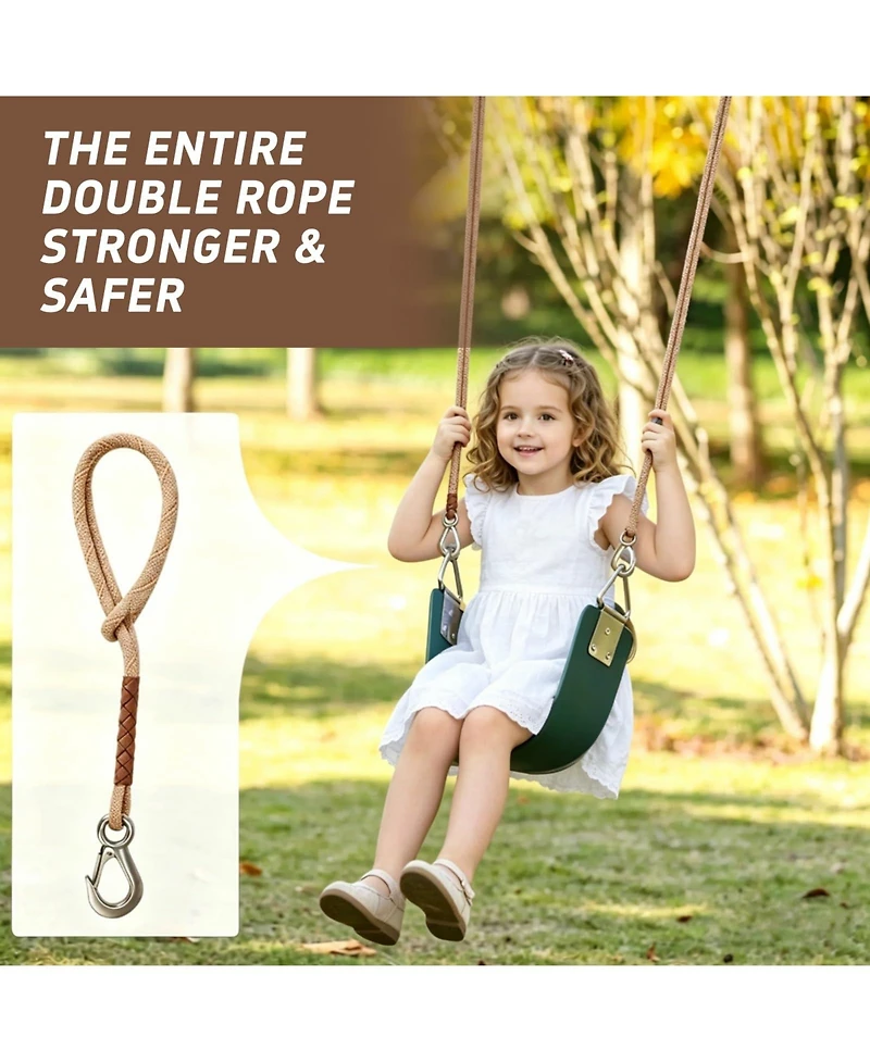 Piscifun Heavy Duty Tree Swing Hammock Hanging Straps With Carabiners 2 Pack