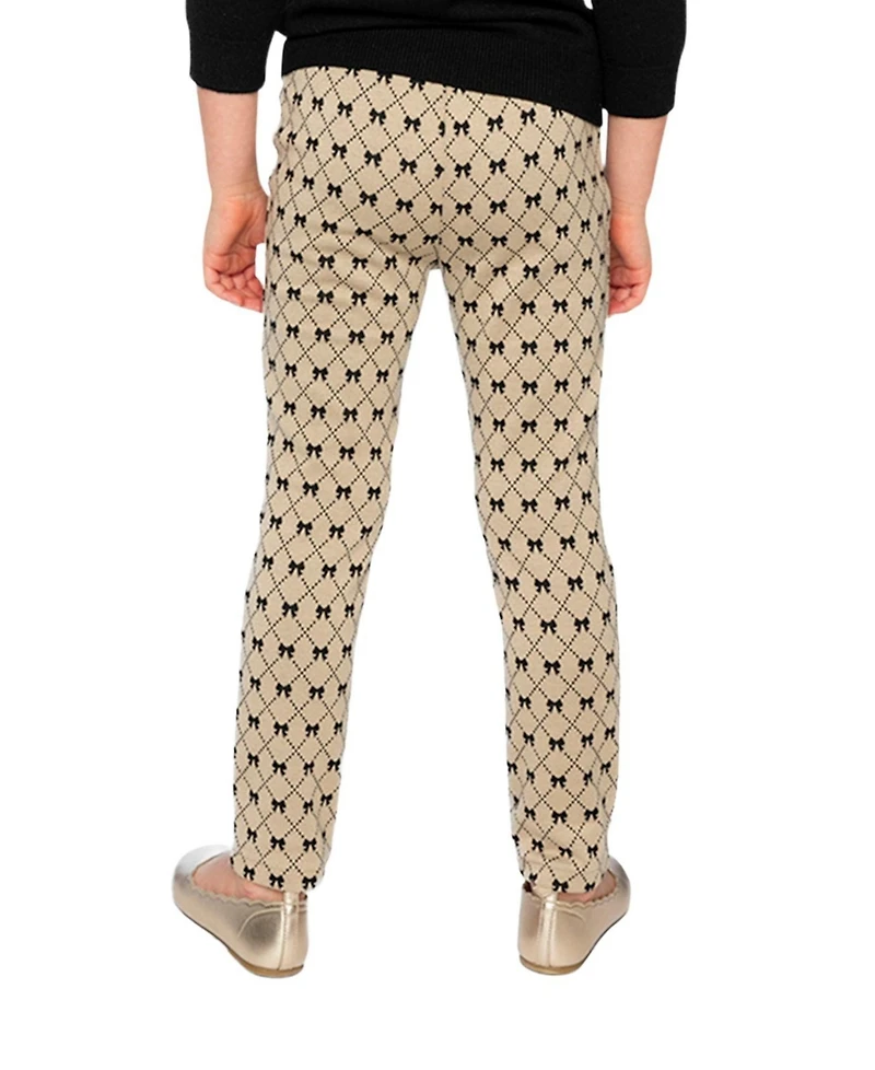 Deux par Toddler Girls (2T - 5T) Bow Tie Print Pants
