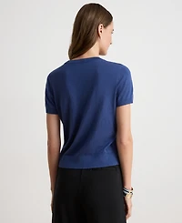 Lauren Ralph Petite Short-Sleeve Sweater
