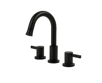 Busdays 8 Inch Widespread Bathroom Faucet 2 Handle 3 Hole with 360 Pull Down Sprayer and Pop Up Drain