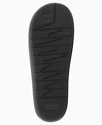 A|X Armani Exchange Men's Corporate Logo Bubble Slide Sandals