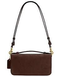 Coach Suede New York Elora Top Handle Small Crossbody Handbag
