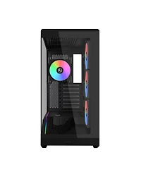 Lian-Li V100 Tempered-Glass Mid-Tower Argb Lighting Atx Case [Compatible with Itx, M-atx, Atx, E-atx Motherboards]