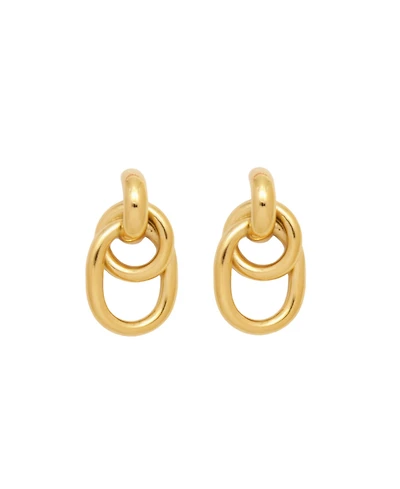 The Lovery Thin Twist Hoop Earrings 18K Gold Filled Over Brass