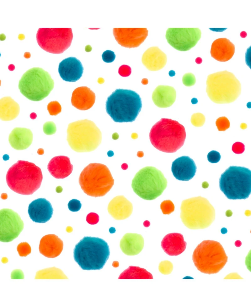 John Bead 100ct Mix Pom Poms Combo Pack for Diy Arts and Crafts, Acrylic Craft Embellishments