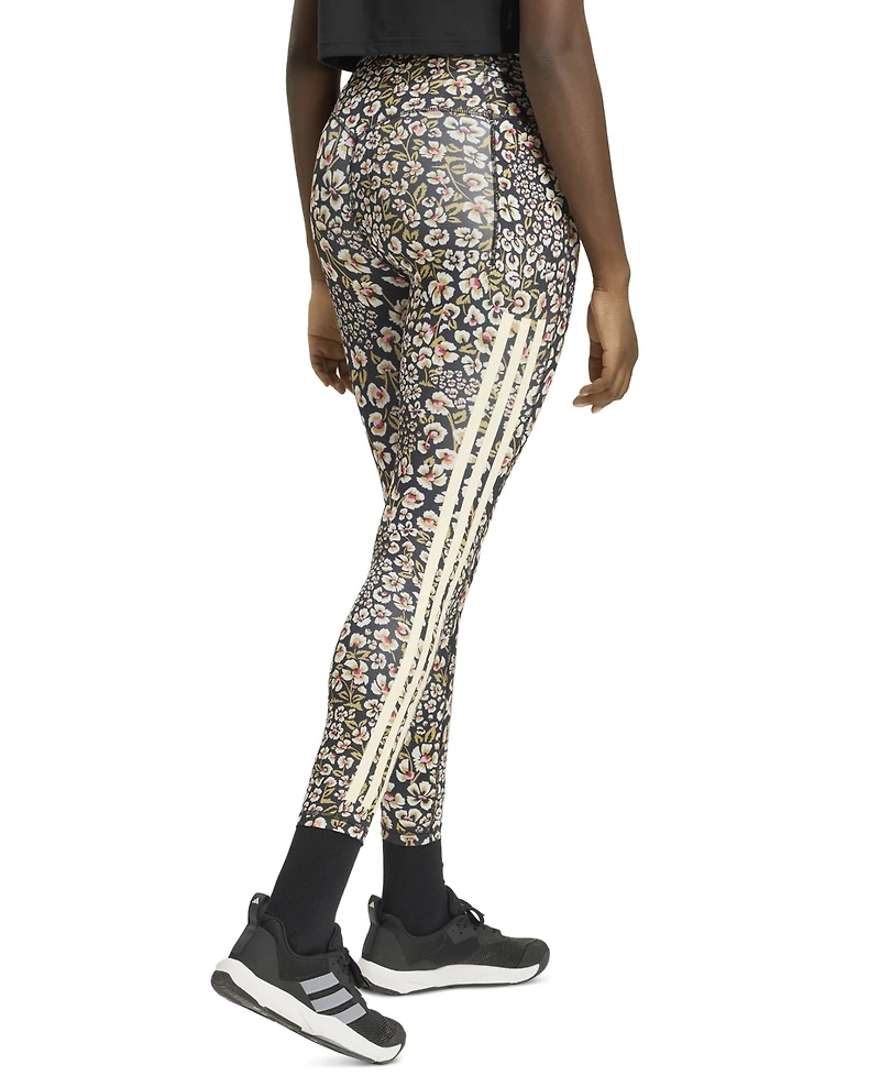 adidas Women's Farm Floral High-Waisted Leggings with Pockets