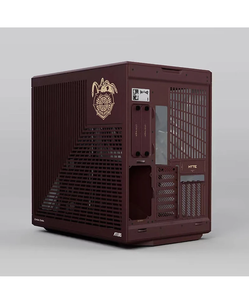 Hyte Metaphor ReFantazio Dual-Chamber Panoramic Tempered Glass Tower Computer Case, Compatible with Itx/mAtx/ATX/Eatx Motherboards