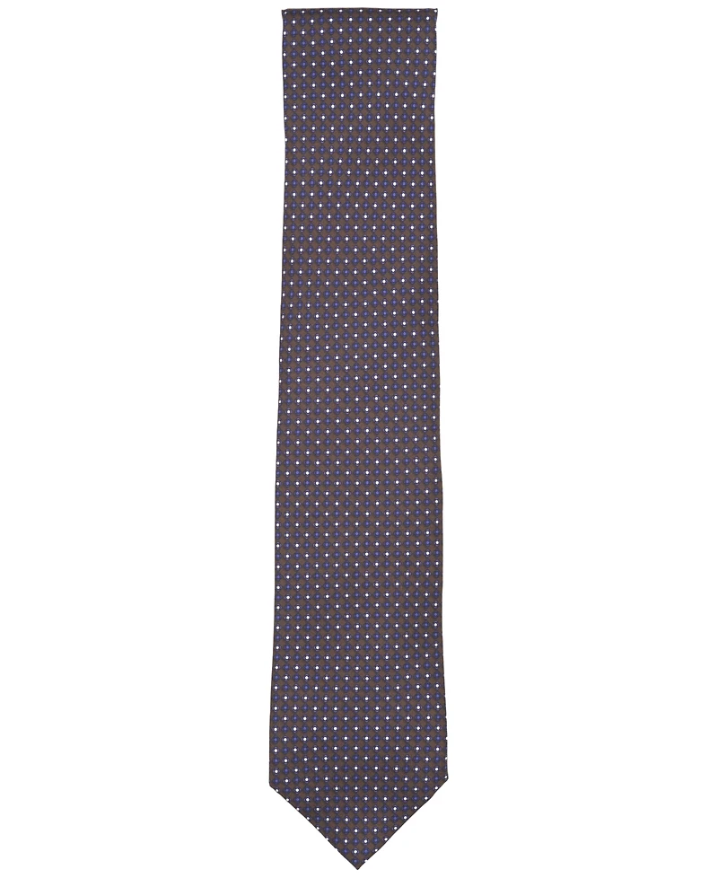 Club Room Men's River Neat Print Classic Tie