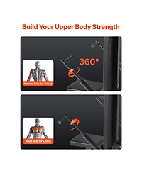 Vevor Seated Dip Machine Tricep Bicep Press Down Equipment Chest Training Cable Bar