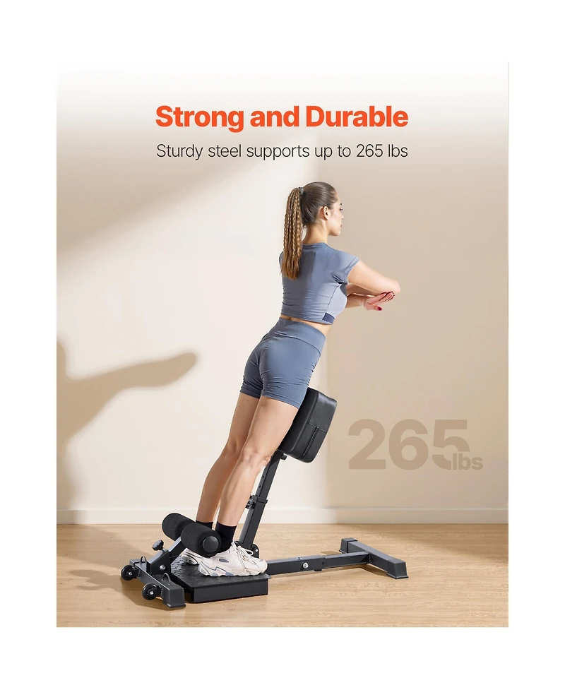 Sevorley Foldable Sissy Squat Machine, Adjustable Deep Squat Bench for Leg and Glute Training, 265 lbs