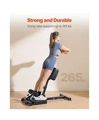 Sevorley Foldable Sissy Squat Machine, Adjustable Deep Squat Bench for Leg and Glute Training, 265 lbs