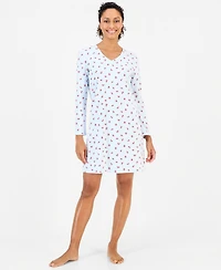 Charter Club Women's Printed Jersey Sleepshirt
