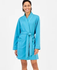 Charter Club Women's Solid Quilted Belted Robe
