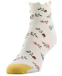 Gold Toe Women's Lettuce Edge Ribbed Quarter Socks, 6-Pack