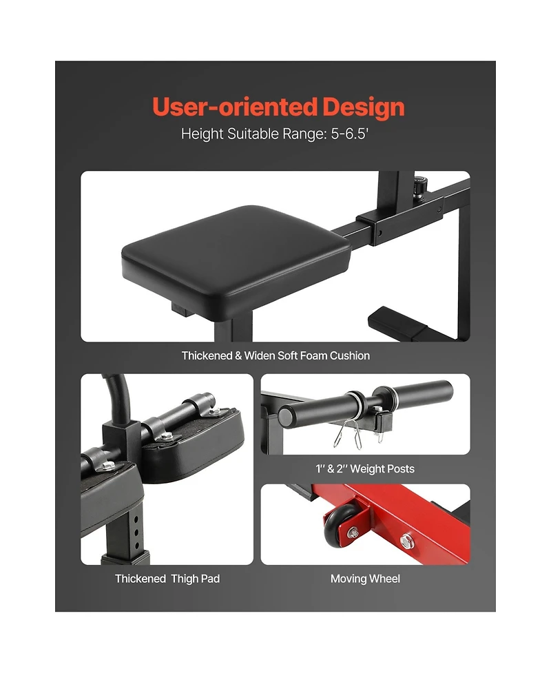Sevorley Seated Calf Raise Machine, 440 lb Capacity Lower Body Home Gym Trainer