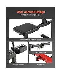 Sevorley Seated Calf Raise Machine, 440 lb Capacity Lower Body Home Gym Trainer