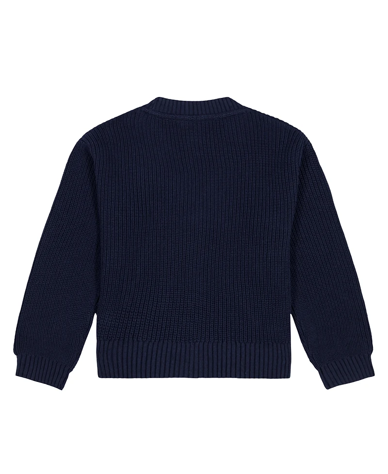 Tommy Hilfiger Girls' 7-16 Shaker Rib Cardigan Sweater
