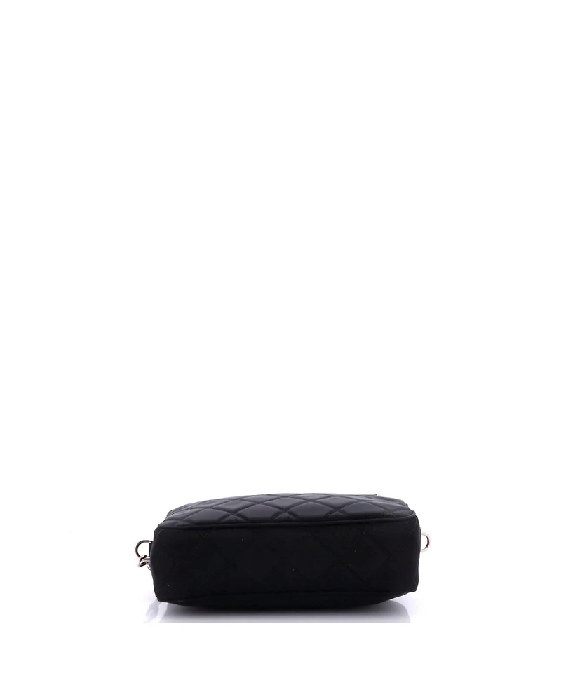 Pre-Owned Prada Small Camera Bag Quilted Tessuto