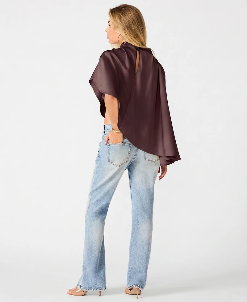Steve Madden Women's Valery Cape-Sleeve Top