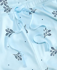 Charter Club Women's Soft Knit Printed Pajama Pants, Created for Macy's