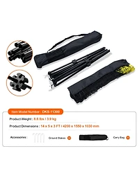 Sevorley Portable Badminton Net Set, 14 feet Adjustable Height Net for Volleyball, Pickleball and Tennis