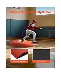 Sevorley Portable Baseball Pitching Mound, 42 in One-Piece Mound with Antifade Turf