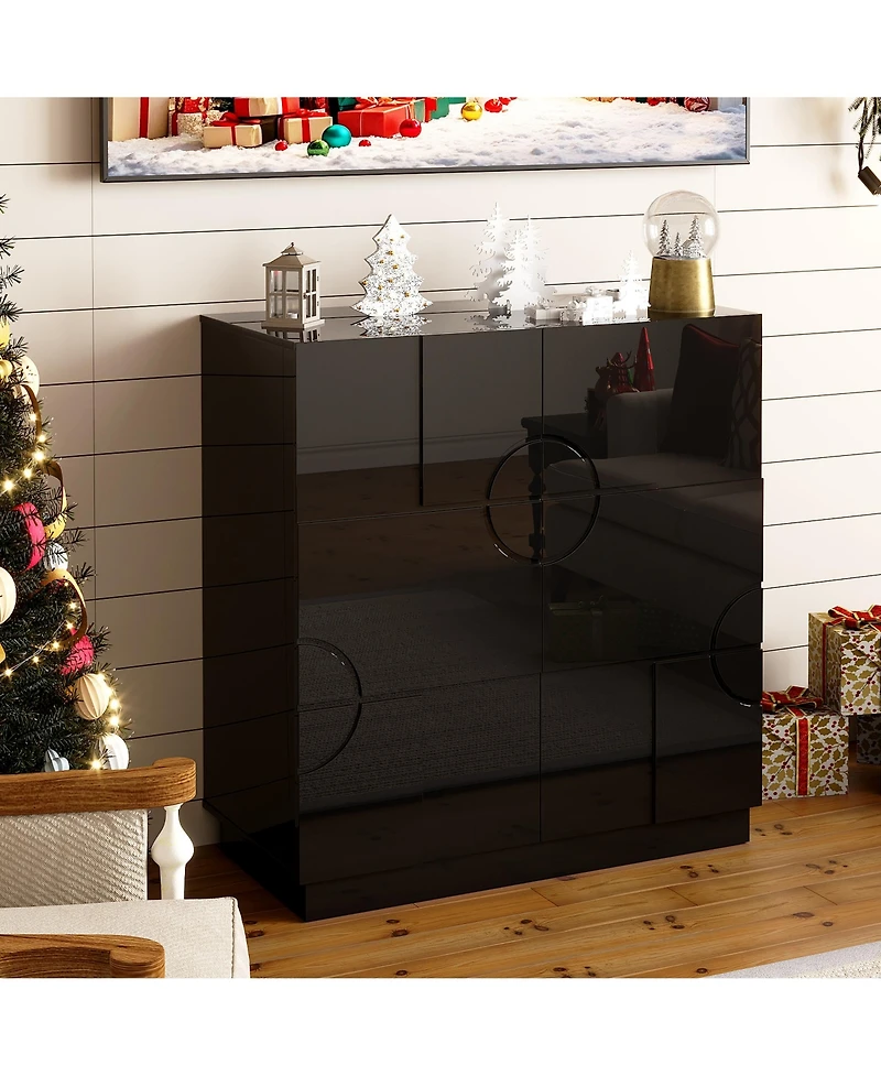 Vlsrka 31.5" Accent Cabinet with Adjustable Shelves