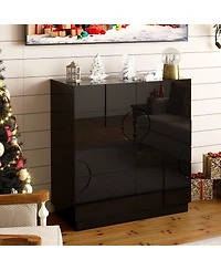 Vlsrka 31.5" Accent Cabinet with Adjustable Shelves
