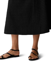 Eileen Fisher Petite A-Line Flared Midi Skirt
