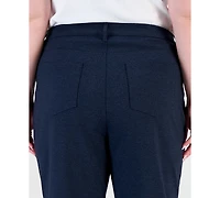 Jones New York Plus Size Ff Lexington Bootleg High-Waisted Jeans