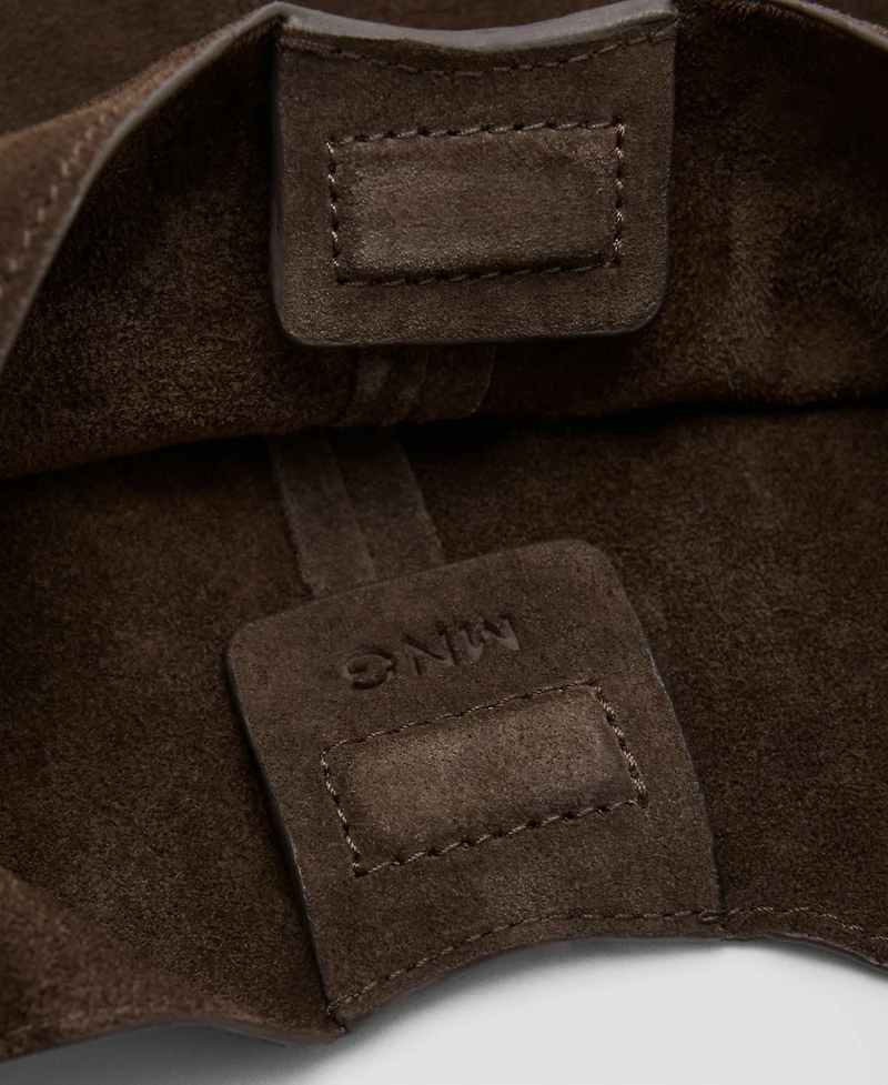 Mango Women's Small Split-Leather Bag