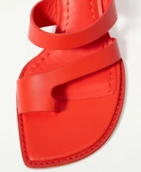 Mango Women's Wedge Leather Sandals