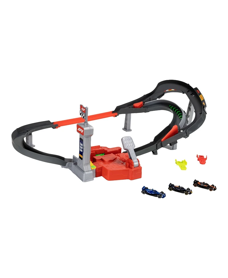 Hot Wheels 1:64 Scale Racing Formula 1 Sprint Race Circuit Track Set with 3 Die-Cast Toy Cars