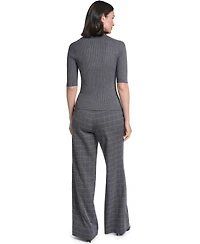 Calvin Klein Women's Collared 3/4-Sleeve Top