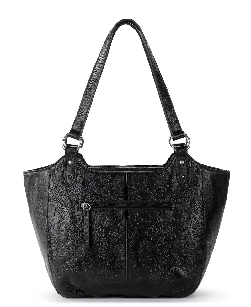 The Sak Bolinas Leather Extra-Large Satchel Handbag