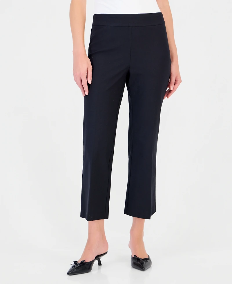 Jm Collection Petite Cropped Kick Flare Pull-On Pants, Macy's Exclusive
