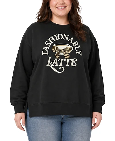 Hybrid Apparel Plus Oversized Crewneck Fleece Sweatshirt