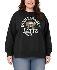 Hybrid Apparel Plus Oversized Crewneck Fleece Sweatshirt