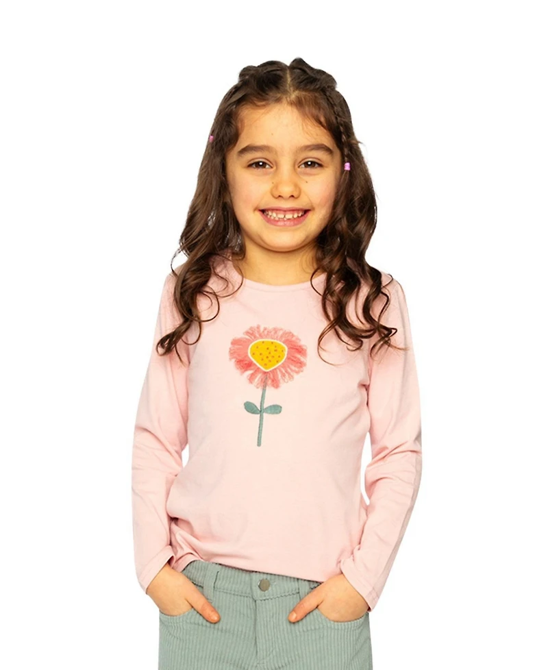 Deux par Toddler Girl Long Sleeve Organic Cotton T-Shirt