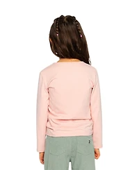 Deux par Little and Big Girl (6 -12)Long Sleeve Organic Cotton T-Shirt