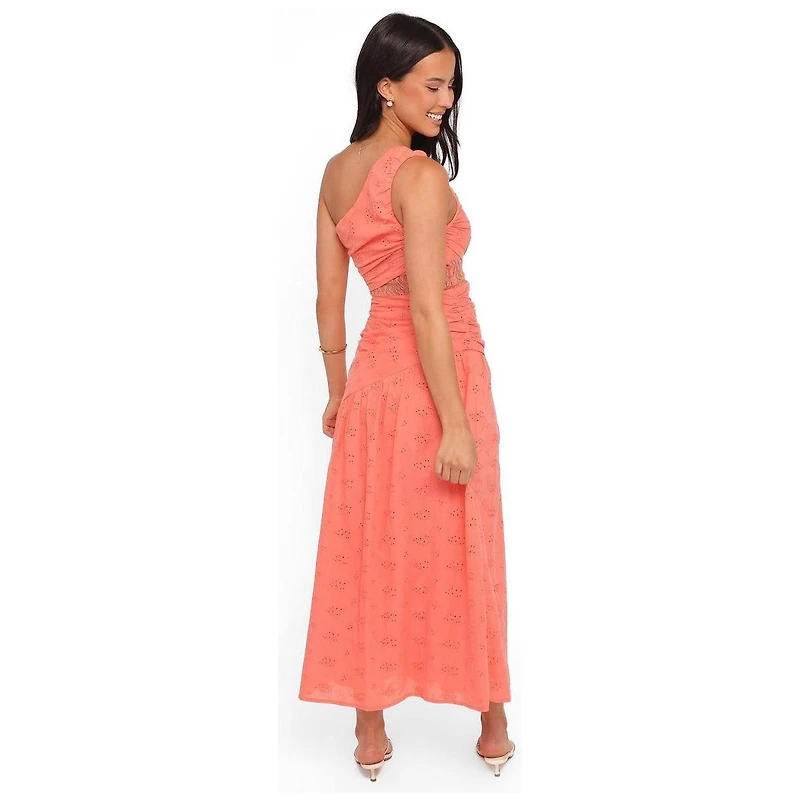 Petal and Pup Women's One-Shoulder Eyelet Corinne Maxi Dress