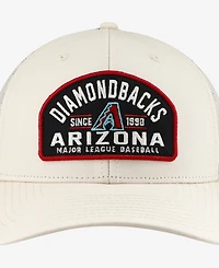 '47 Brand Men's Cream Arizona Diamondbacks Leland Adjustable Trucker Hat