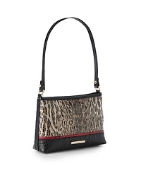 Brahmin Lorelei Calgary Leather Ocelot Small Shoulder Handbag