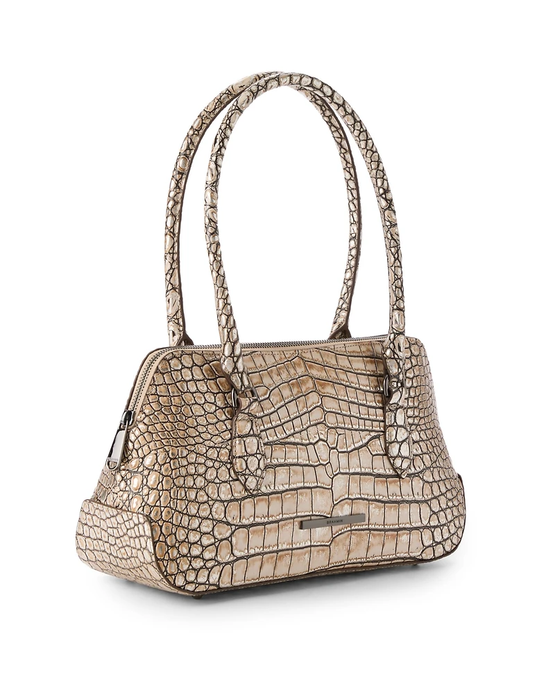 Brahmin Jennifer Shale Medium Leather Satchel Handbag